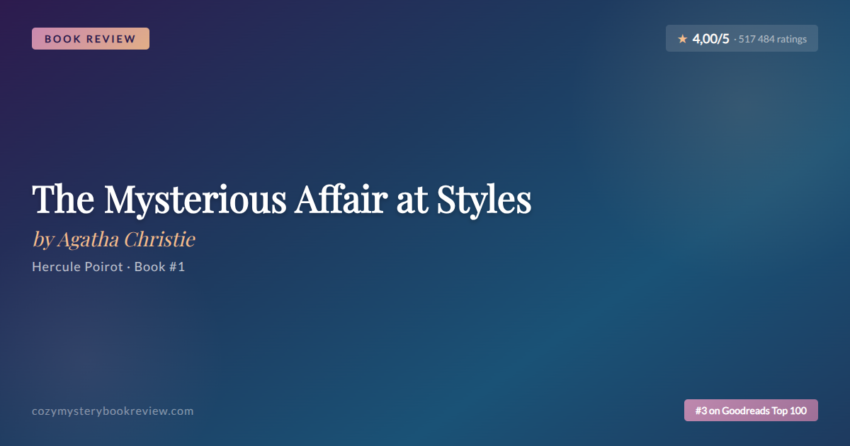 The Mysterious Affair at Styles by Agatha Christie - Book Review