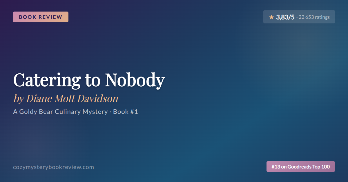 Diane Mott Davidson’s Catering to Nobody reviewed