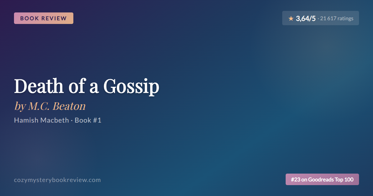 M.C. Beaton’s Death of a Gossip: A Cozy Classic