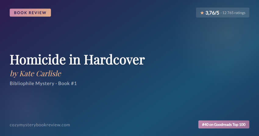 Homicide in Hardcover by Kate Carlisle - Book Review